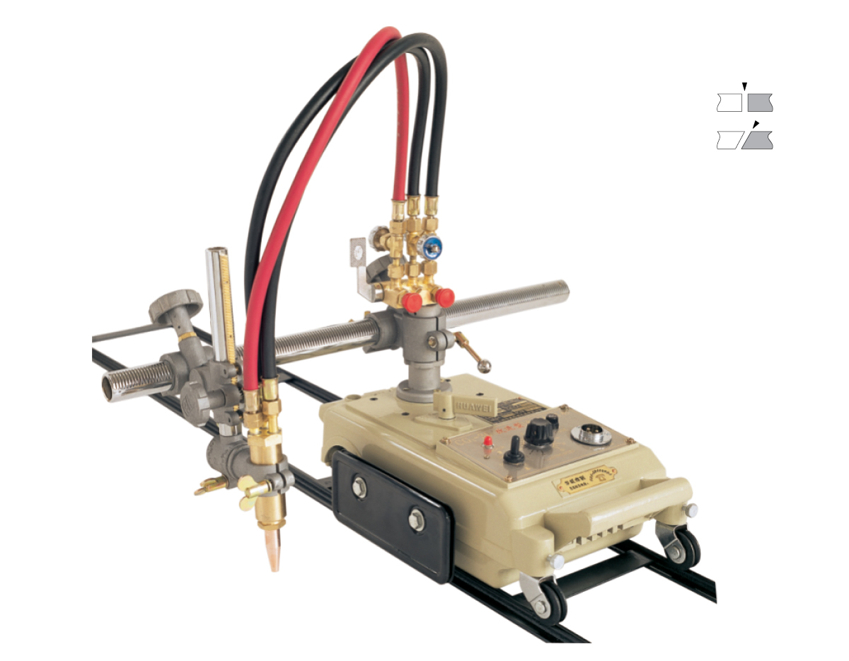 CG1-30 Straight line track guide flame gas cutter oxy-fuel cutting machine in Colombia