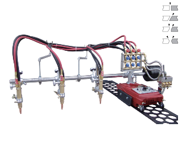GCD3-100 Three torch straight cutting machine in Colombia