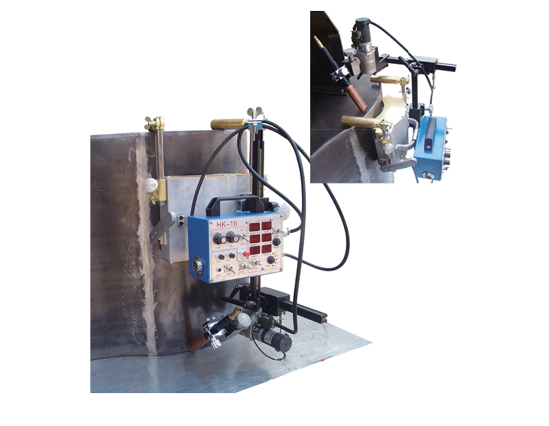HK-16 Curve Tracking Model Pipe Automatic Welding Machine Cylinder Tube Weld Tractor in Colombia