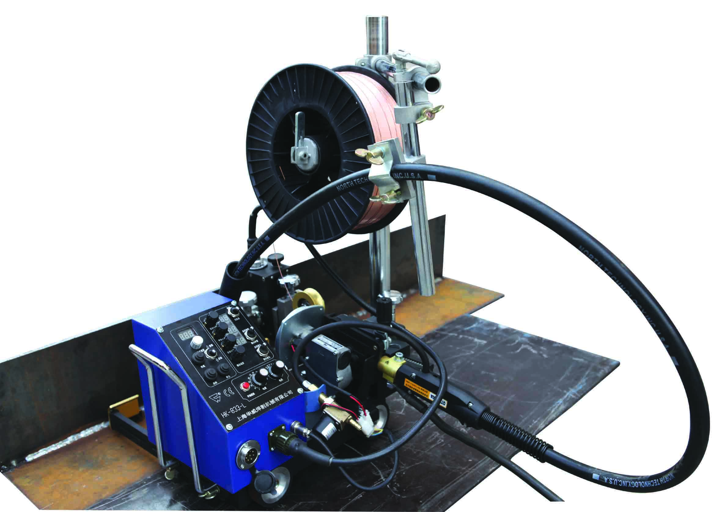 HK-8SS-L Light automatic welding carriage with wire feeder for fillet weld in Colombia